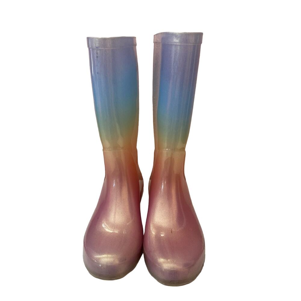 Cat & Jack CeCe rainbow rainboots size 13 - Picture 2 of 10